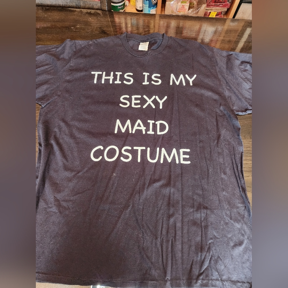 Black Graphic T-Shirt with Bold Text 2xl
